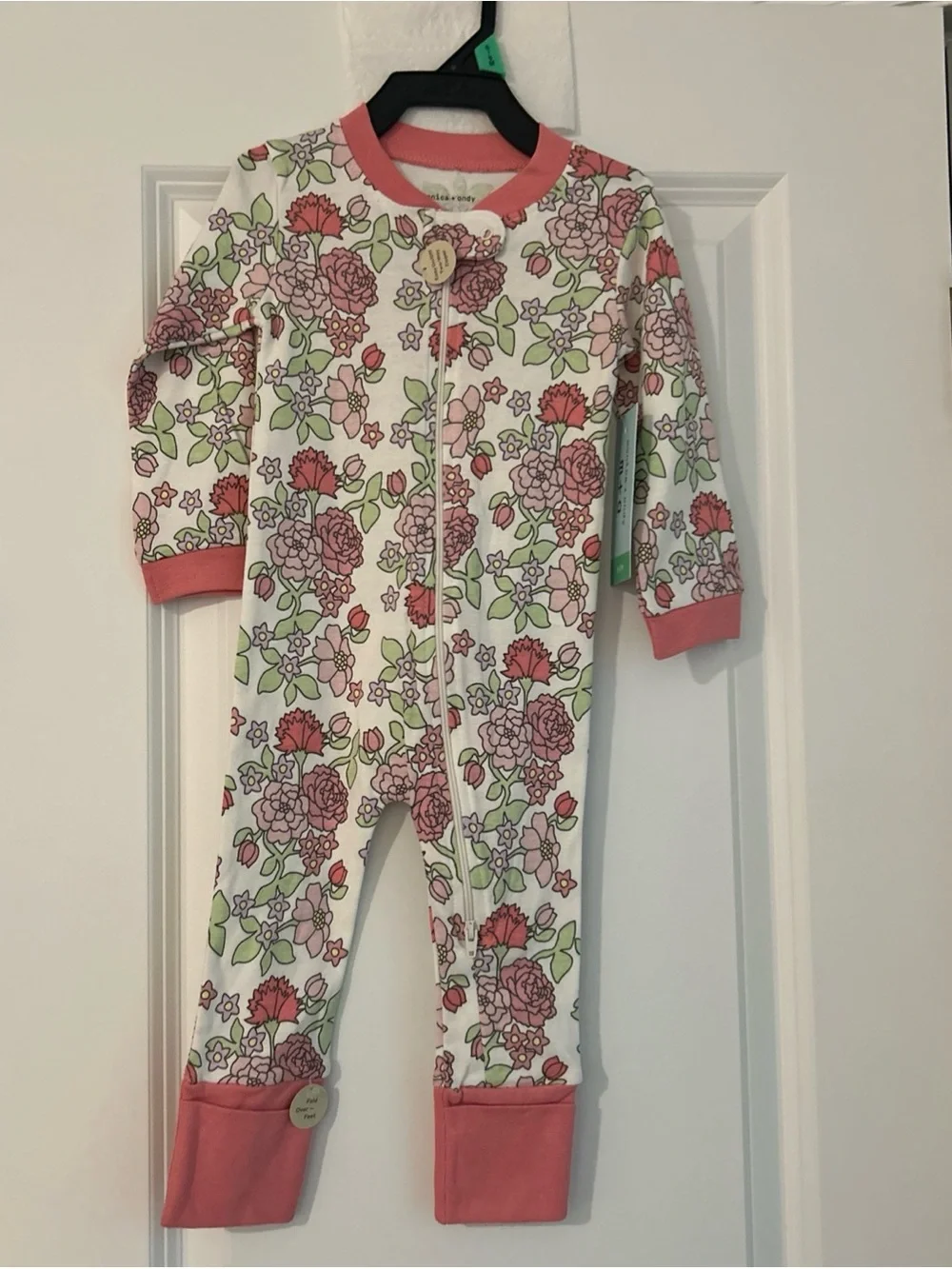 Monica + Andy, Organic Cotton One-Piece Coverall, 6-9 Months, English Garden NWT
